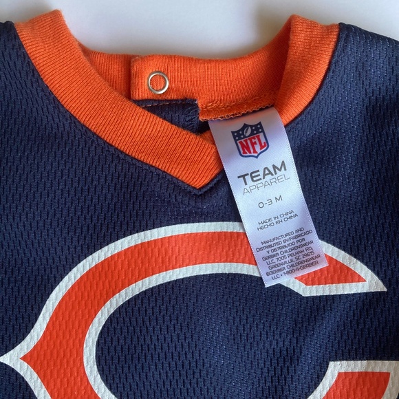 Chicago Bears Football Newborn Baby Girls 2pc Jersey Outfit Official NFL Gear - Picture 4 of 6